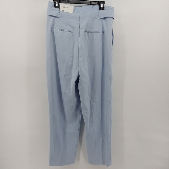 Ann Taylor The Paperbag Ankle Pant - light blue -NWT - Picture 4 of 13
